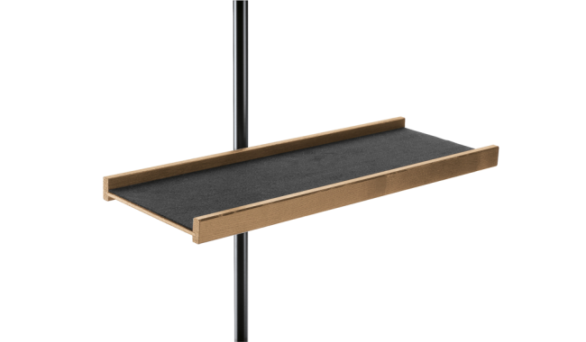 Tray - black Wood with Walnut Colour Vaneer