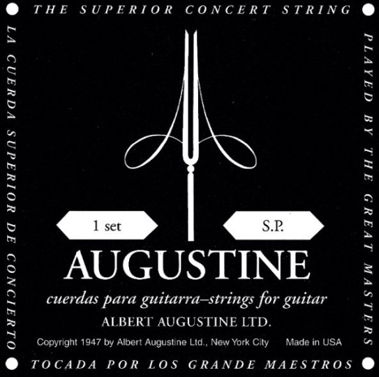 Augustine Set Black Label - Guitar, low tension 