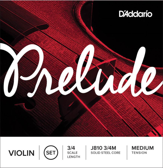 D´ Addario Prelude Set (E Ball End) Medium - Violin 