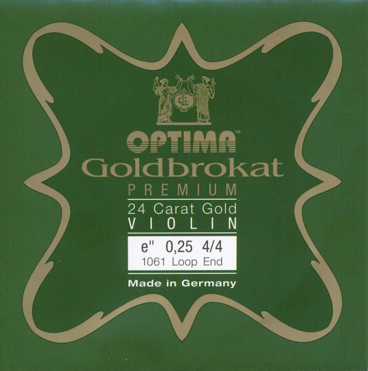 Optima Goldbrokat 24 K Gold Premium E (Loop End) - violin 