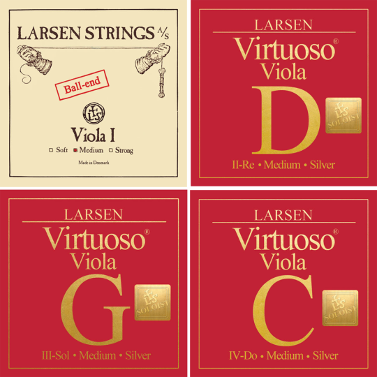 LARSEN Virtuoso Soloist Set A (Ball End) medium - viola 