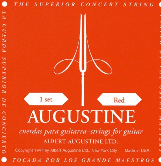 Augustine Set Red Label - Guitar, medium tension 