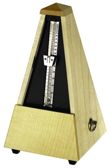 Wittner Metronome Pyramid shaped natural maple