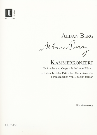 Alban Berg Chamber Concerto for Violin and Piano 