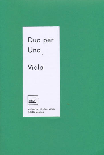 Duo per Uno Viola w/CD and floppy disc 