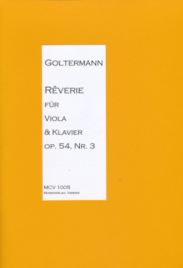 Georg Goltermann - Reverie for Viola &amp; Piano No.3 