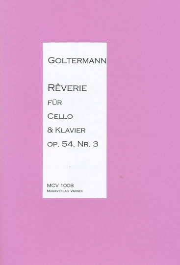 Georg Goltermann - Reverie for Cello &amp; Piano 