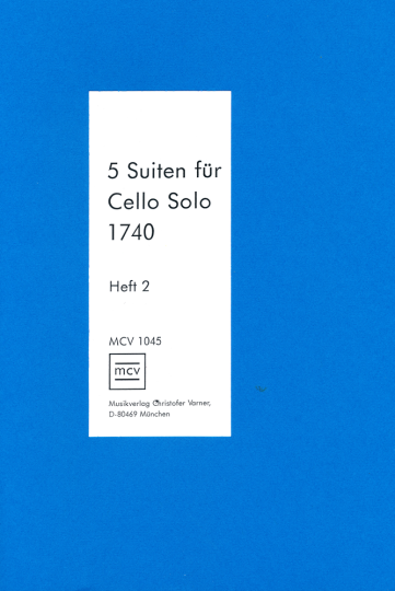 Solo 1740 - Suites 4-6 for Cello Vol. 2  