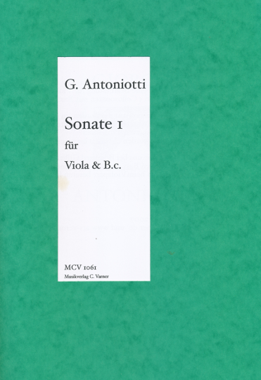 Giorgio Antoniotti - Sonata I for Viola & Piano 