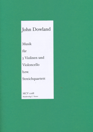 John Dowland - 3 Violins &amp; Cello or String Quartet 