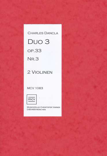 Charles Dancla  - Duo Op. 33, No 3 for 2 Violins 