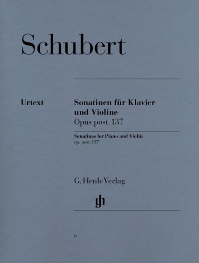 F. Schubert, Sonatinen für Klavier und Violine op. post. 137 