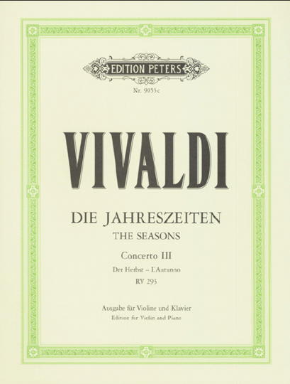 Vivaldi,  Konzert Die Jahreszeiten - Der Herbst 