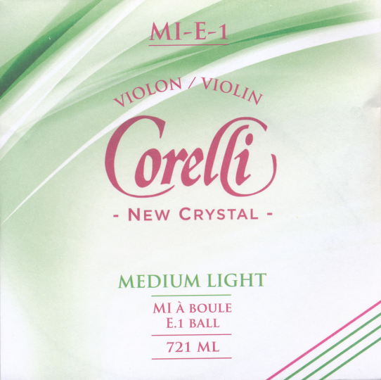 Corelli Crystal E (Ball End) - Violin med. light