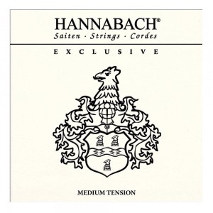 Hannabach Exclusive Silver Classical Guitar Strings, Medium tension 