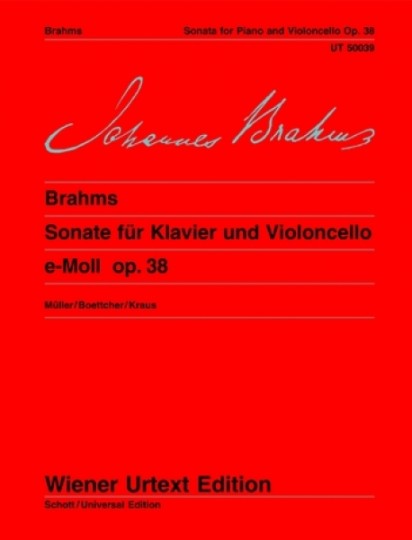 Johannes Brahms, Sonata op. 38 